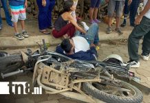 Aparatoso accidente de tránsito en Juigalpa, deja un motociclista lesionado Foto: Aparatoso accidente de tránsito en Juigalpa, deja un motociclista lesionado/TN8