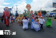 Foto: Colorido desfile cultural recorre Managua / TN8