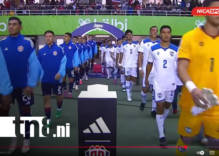 Foto: partido entre las selecciones nacionales de Nicaragua y Costa Rica/TN8