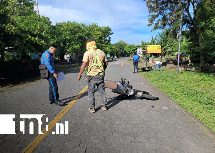 Foto: Policía Nacional investiga accidente en Ometepe/ TN8