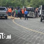 Fatalidad en la carretera: 3 heridos tras volcadura de camión arenero en Nueva Segovia Foto: Accidente en Nueva Segovia: Camión arenero deja un herido grave/TN8