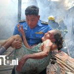 Mujer de 93 años es rescatada con vida tras voraz incendio en Managua Foto: Incendio devasta vivienda en Managua /TN8
