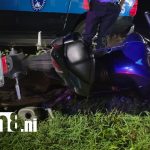 Cuatro lesionados deja violento choque entre motocicletas en carretera a Masaya Foto: Cuatro lesionados deja violento choque entre motocicletas en carretera a Masaya/TN8