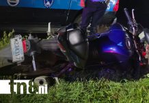 Foto: Cuatro lesionados deja violento choque entre motocicletas en carretera a Masaya/TN8