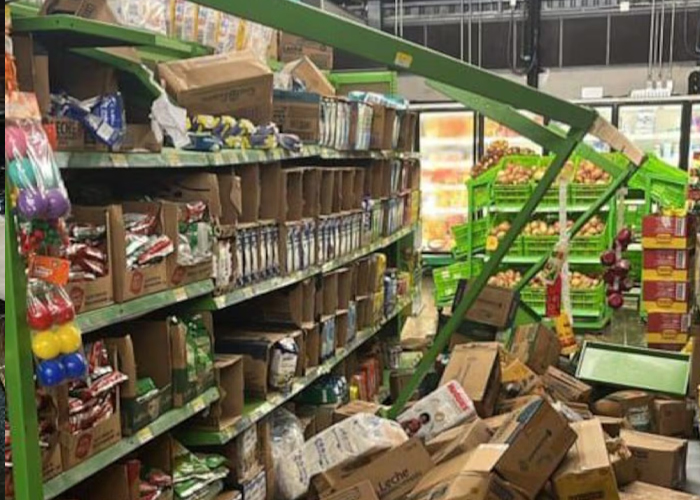 Foto: Caída de objetos y cortes eléctricos tras sismo en Costa Rica/Cortesía