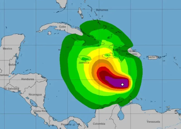 Foto: Tormenta tropical Melissa gana fuerza / Cortesía