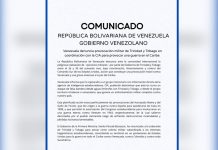 Venezuela denuncia provocación militar de Trinidad y Tobago bajo coordinación de la CIA Foto: Venezuela denuncia provocación militar de Trinidad y Tobago bajo coordinación de la CIA/Cortesía