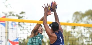 Foto: Nicaragua arrasa en el voleibol de playa masculino y se perfila como favorito al oro/Cortesía