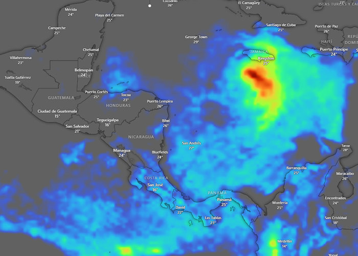 Foto: Huracán Melissa se fortalece a categoría 5: Pone en alerta máxima a Jamaica y el Caribe/Cortesía