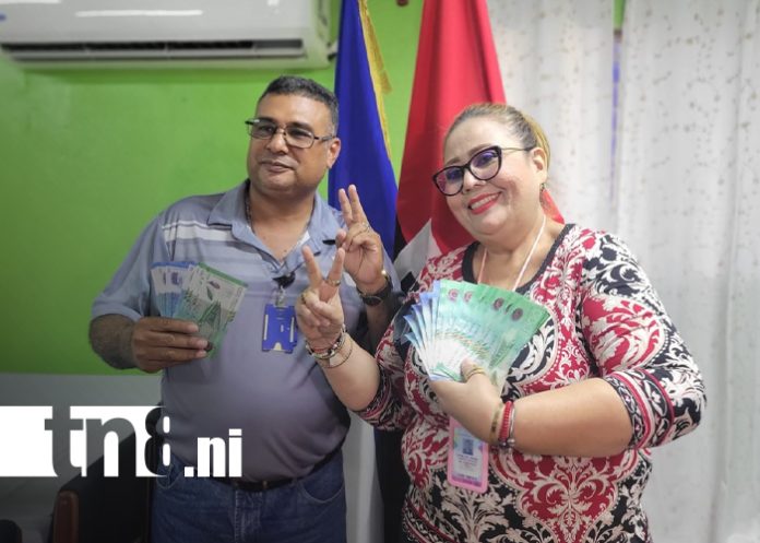 Foto: Pago adelantado del MITRAB /TN8 Foto: Pago adelantado del MITRAB /TN8