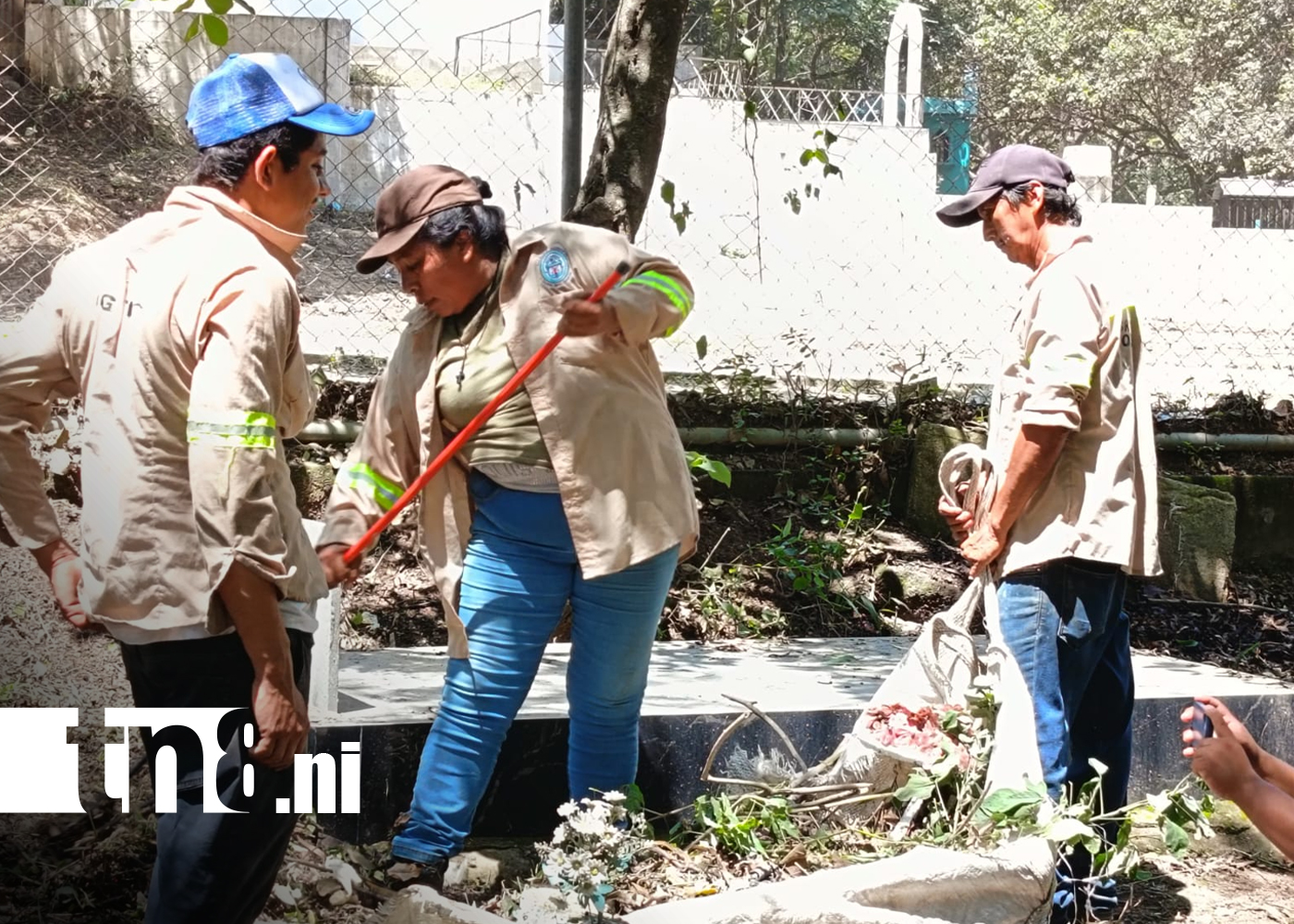 Foto: Ocotal garantiza campos santos limpios /TN8