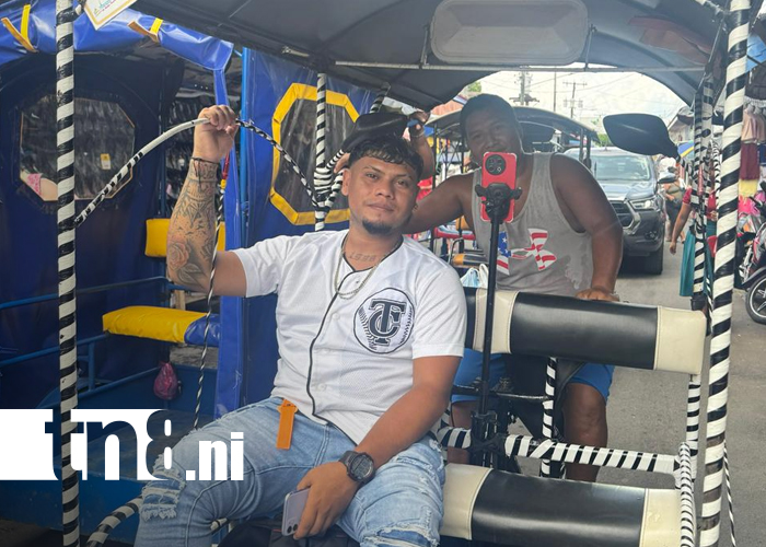 Foto:El triciclero tiktoker que recorre Chinandega /Cortesía