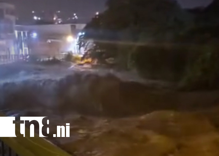 Foto: Fuerte lluvia en Matagalpa provoca desborde del río Grande/TN8
