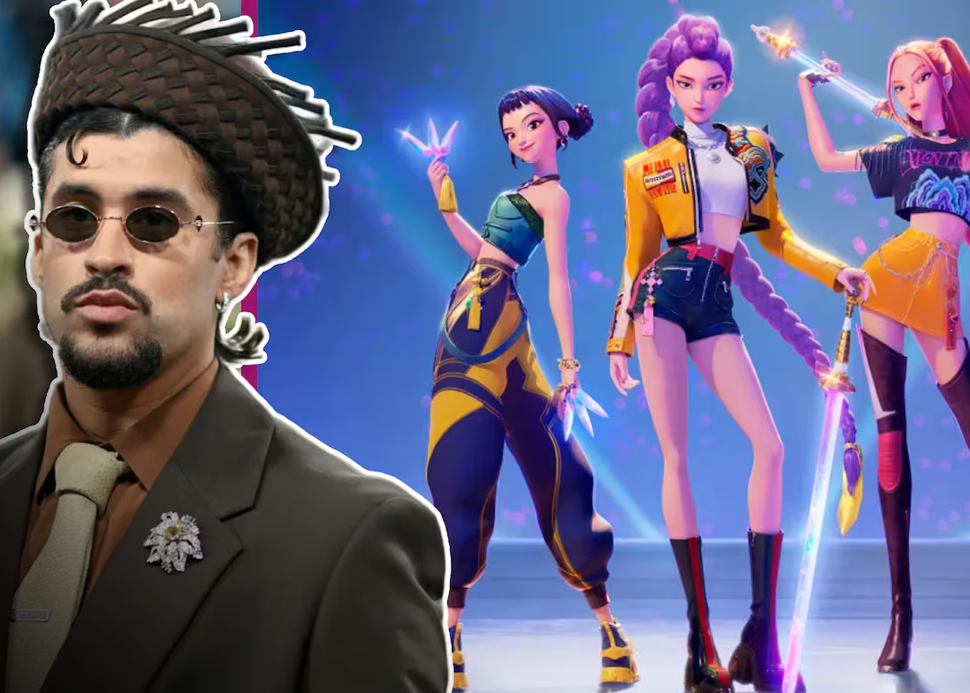 Foto: Bad Bunny vive su fantasía junto a Huntr/x en SNL /Cortesía