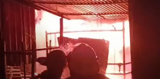 Foto: Fuerte incendio en el Mercado Oriental/TN8