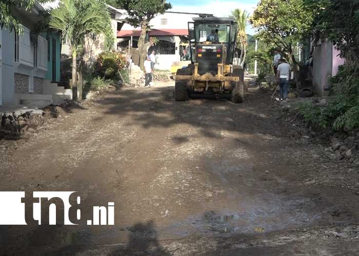 Foto: Esquipulas estrena calles adoquinadas en Barrio El Naranjo/TN8