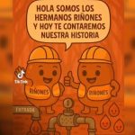 Video de “Los hermanos riñones” se vuelven virales en TikTok y X Foto:Video educativo de “Los hermanos riñones”/Cortesía