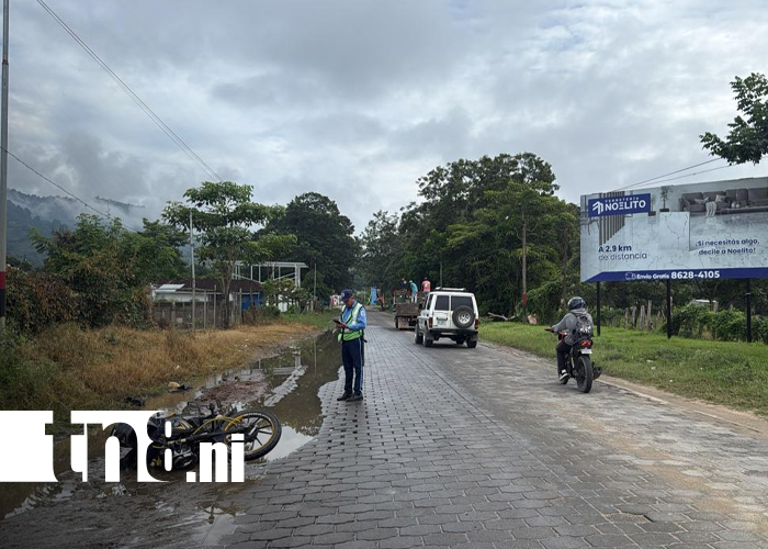 Foto: Accidente en Jalapa, Nueva Segovia: motociclista choca con un caballo/TN8