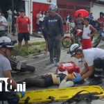Joven motociclista sufre graves lesiones tras accidente en Estelí Foto: Fuerte accidente deja lección en Estelí /TN8