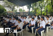 Estudiantes dicen “No a las Drogas” en clausura de programa preventivo en Chinandega Foto: Programa preventivo en Chinandega /TN8