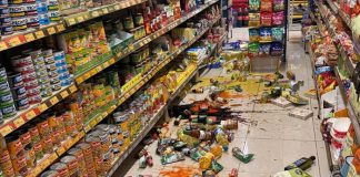 Foto: Caída de objetos y cortes eléctricos tras sismo en Costa Rica/Cortesía