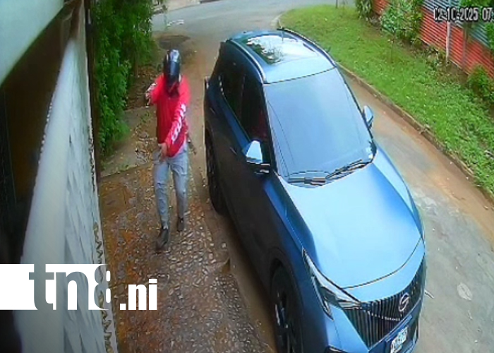 Foto: Motociclista armado roba en Managua/TN8