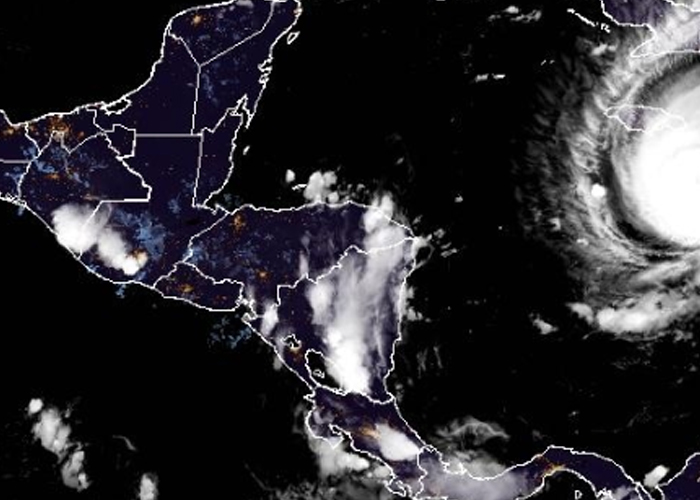 Foto: Huracán Melissa alcanza categoría 3 y se intensifica rápidamente/Cortesía