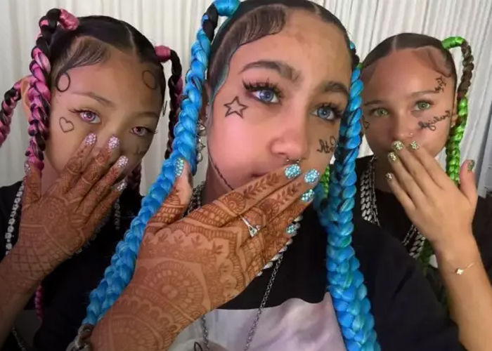 Foto: Kim Kardashian y su hija North West /cortesía