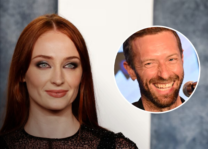 Foto: Sophie Turner y Chris Martin /cortesía