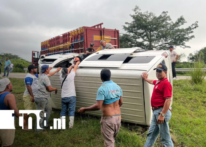 Foto: Accidente en El Papayal–Malacatoya /TN8 Foto: Accidente en El Papayal–Malacatoya /TN8