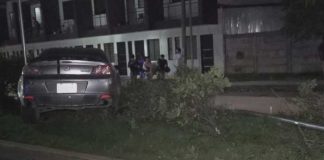 Foto: Estelí: vehículo choca contra lámpara en el boulevard Pancasan/TN8