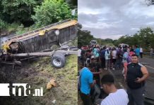 Autobús San Carlos–Managua se precipita y queda debajo de un puente Foto: Autoridades investigan causas de accidente de autobús San Carlos–Managua /TN8
