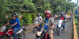 Foto: gran caravana recorre Ometepe en aniversario revolucionario/TN8