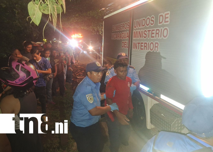 Foto: Cisterna se precipita a un cauce en Masatepe; tres personas resultan lesionadas/TN8