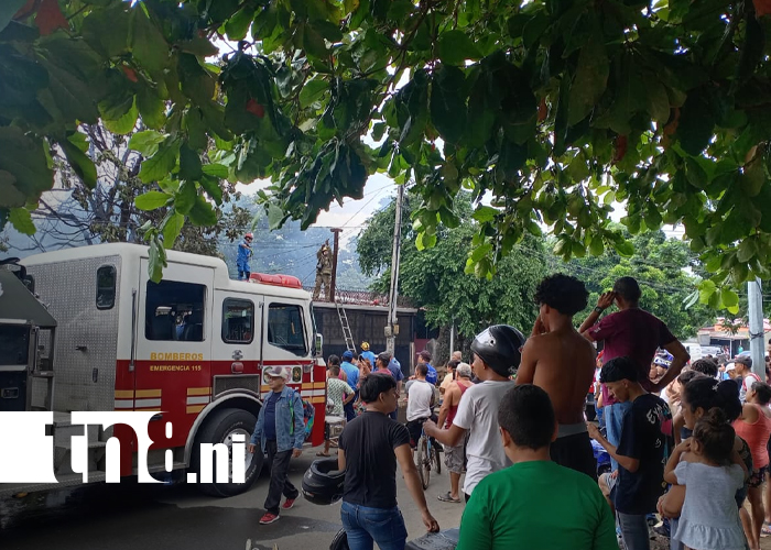 Foto: Incendio devasta vivienda en Managua /TN8