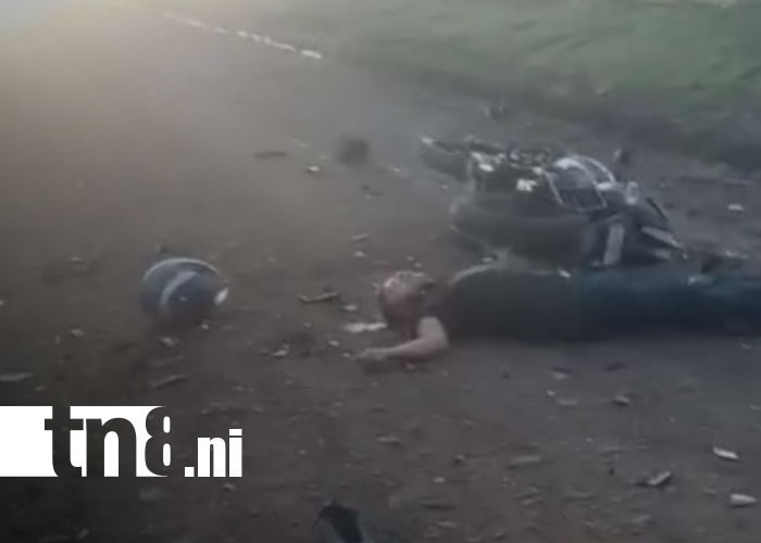 Foto: Chinandega: dos jóvenes pierden la vida en fuerte accidente/TN8