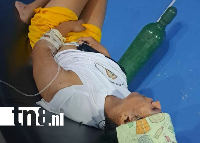 Foto: Joven hallado semidesnudo y herido tras accidente de moto en Ometepe/TN8