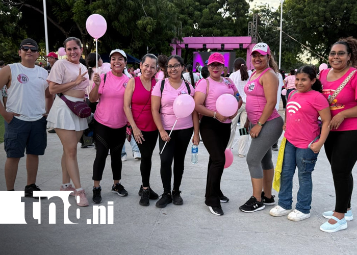 Foto: Managua celebra el “Zumbatón Rosa” por el mes de lucha contra el cáncer de mama/TN8