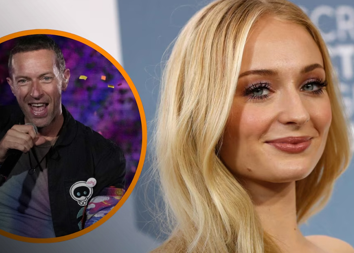 Foto: Sophie Turner y Chris Martin /cortesía