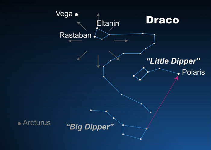 Foto: Lluvia de meteoros Dracónidas /cortesía