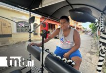 Foto:El triciclero tiktoker que recorre Chinandega /Cortesía