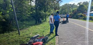 Foto: Policía Nacional investiga accidente en Ometepe/ TN8