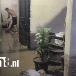 Familias viven momentos de angustia por la crecida de una quebrada en Estelí Foto: familias de Estelí viven horas de terror por la crecida de una quebrada/TN8