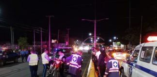 Foto: Motociclistas heridos tras accidente en La Nicarao, Managua/TN8