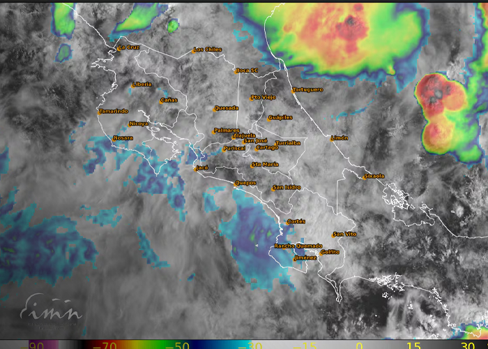 Foto: Costa Rica bajo alerta naranja /Cortesía