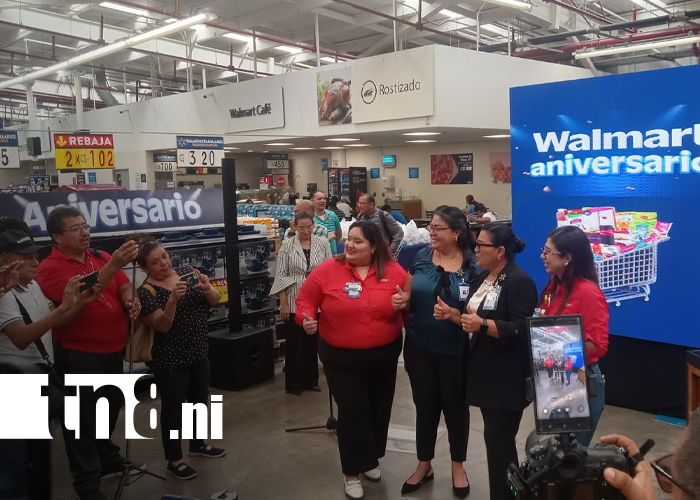 Foto: Walmart festeja 20 años en Nicaragua con premios y descuentos exclusivos / TN8.ni