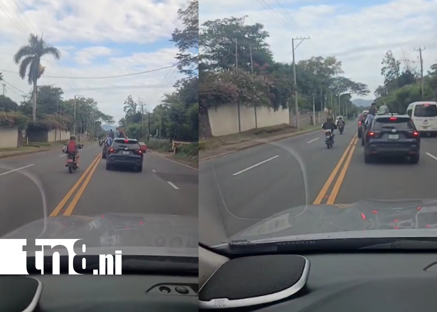 Foto: Motociclistas juegan con la muerte en la Carretera Sur /TN8