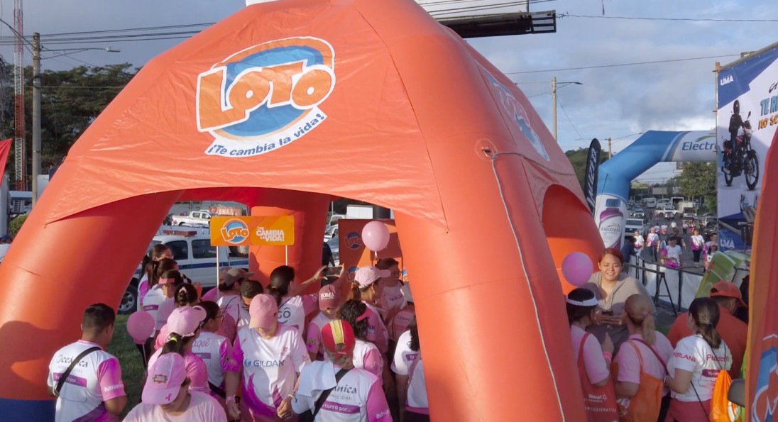 Foto: Loto en apoyo a la concientización sobre el cáncer de seno