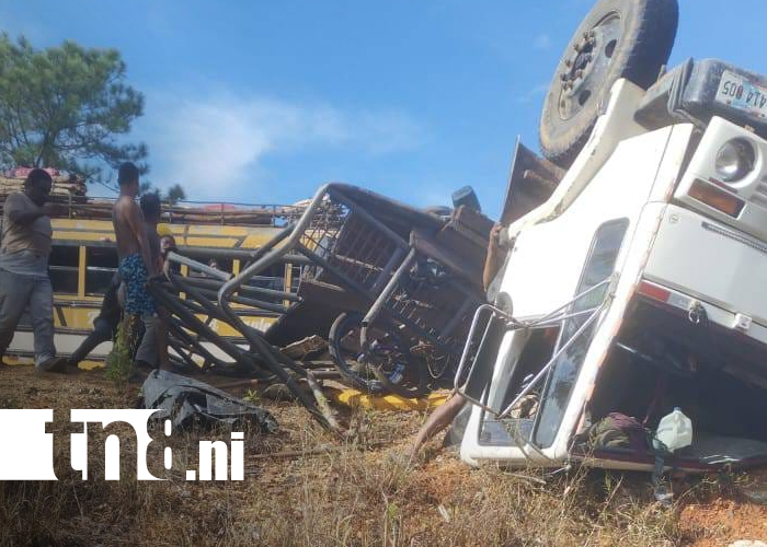 Foto: Accidente en el empalme de Tuapi, Caribe Norte /TN8