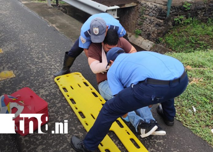 Foto: Investigan choque entre motocicletas en Nindirí–Sabana Grande/ TN8